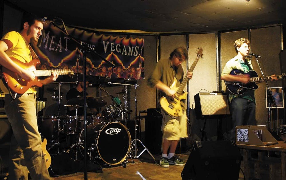 Meat the Vegans perform at the Blue Dragon Caf