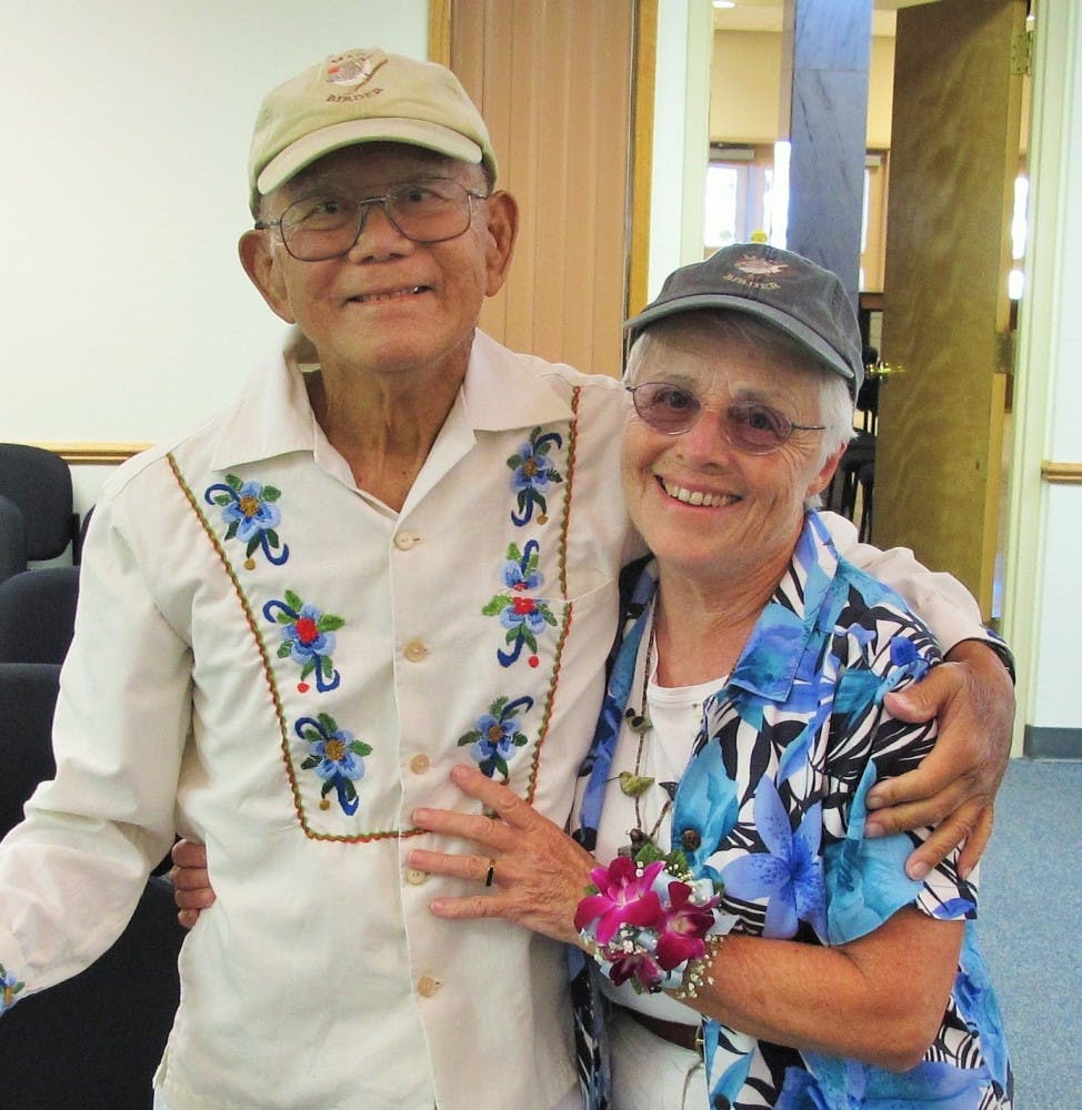 Sei Tokuda (right) and Pat Folsom