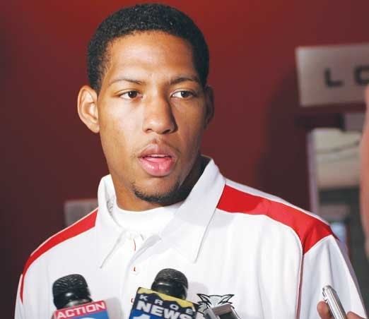 Danny Granger speaks during a press conference at the Davalos Center on Wednesday. Granger is making a $500,000 donation to the UNM athletics program.