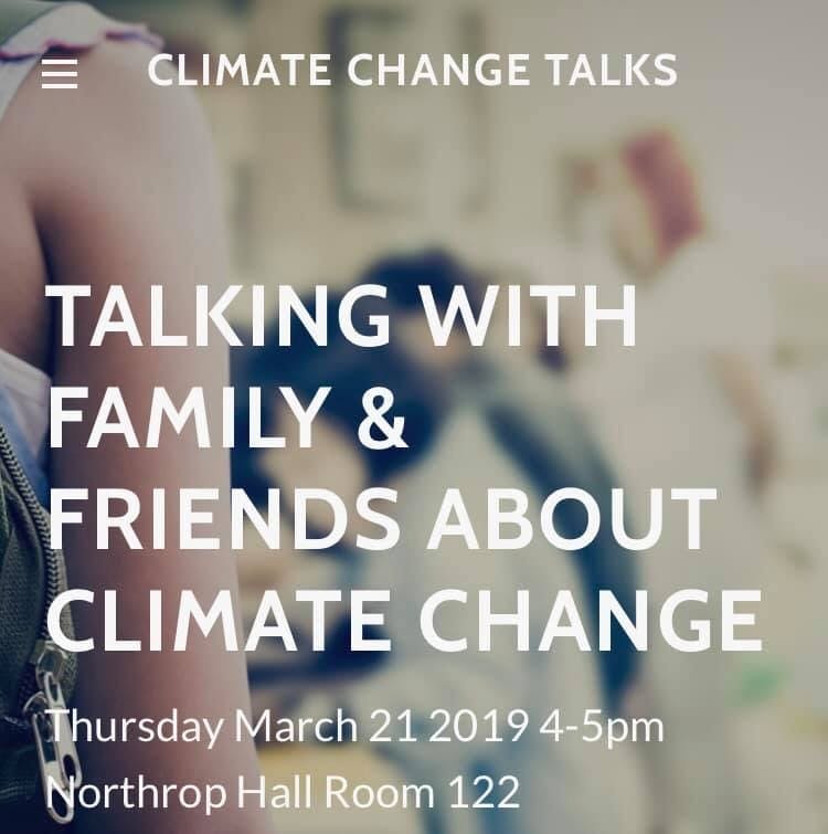 Talking with family and friends about climate change