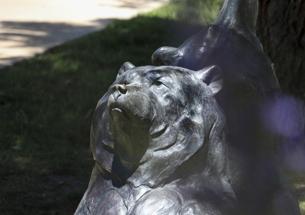 Les Bears (1991) is a sculpture that sits outside of the Albuquerque Museum of Art and History, one of the many places to visit during the hot summer days.