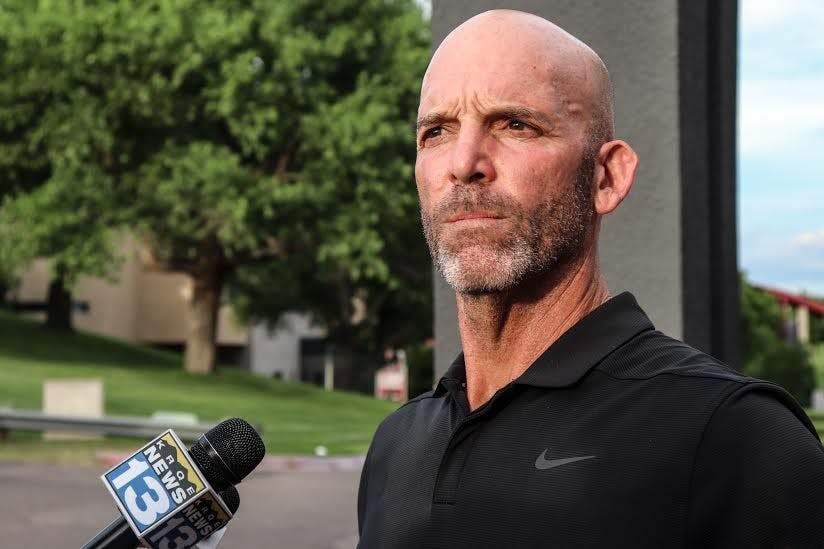 Head men's soccer coach Jeremy Fishbein reacted Wednesday July 18, 2018, to the news that men's soccer along with four other sports would be cut from the program, pending a board of Regent vote Thursday.