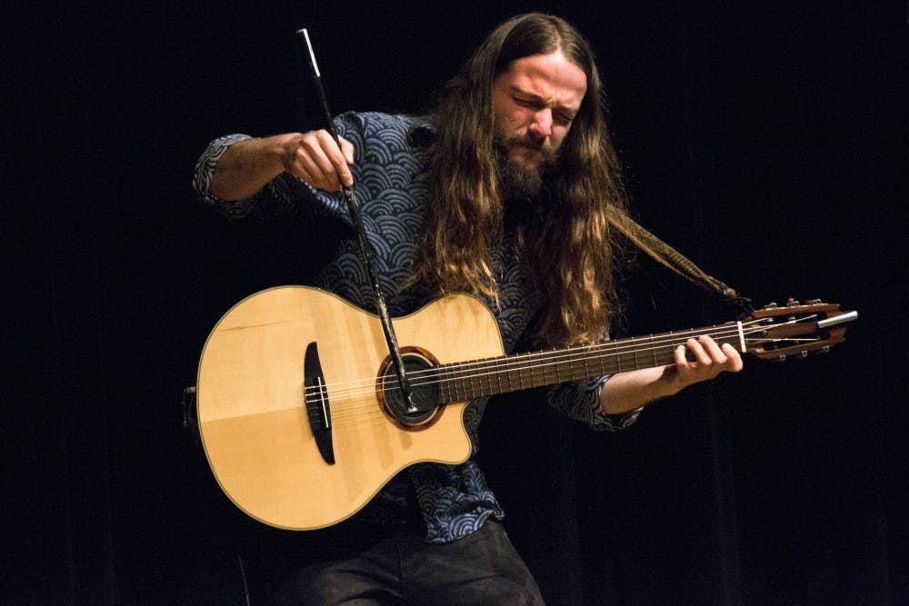 Nano Stern plays Chilean songs during the Latin Series Concert at the National Hispanic Cultural Center on Sunday. Stern is a new wave musician from Chile.