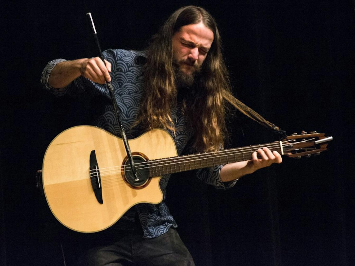 Nano Stern plays Chilean songs during the Latin Series Concert at the National Hispanic Cultural Center on Sunday. Stern is a new wave musician from Chile.