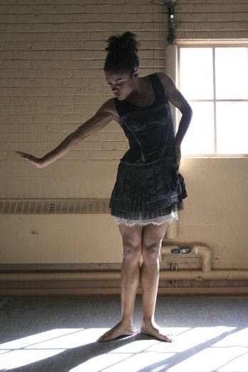 Student Gabbi Rojas rehearses for the Black Expo in Carlisle Gym on Wednesday.  
