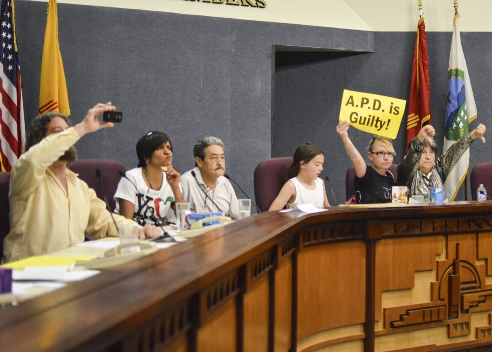 	Protesters occupy City Council seats after taking over the meeting on May 5, the first to be canceled as a result of protests. The bond not discussed at this meeting cost taxpayers about $170,000 in fees, according to City Council President Ken Sanchez. 