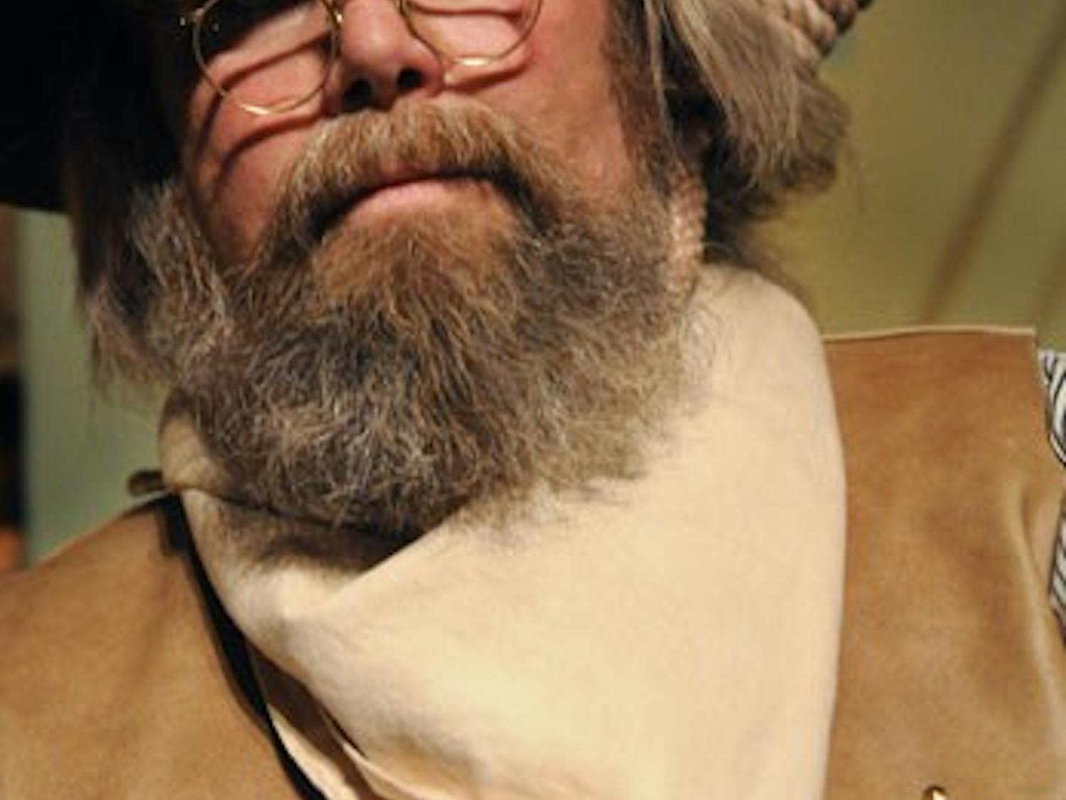 Blake as sheriff Milton Yarberry will perform in 'The Ghost of Milton Yarberry' on Friday at the Magic Juggler Shop.