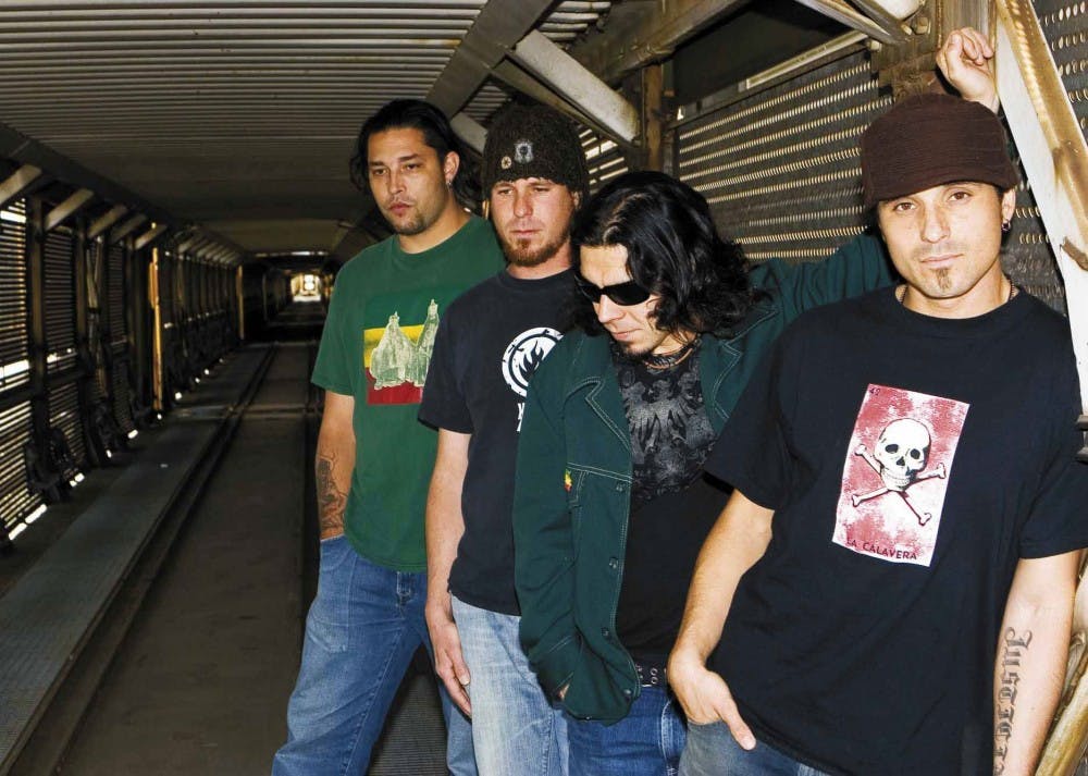 Latin alternative band Stoic Frame features, from left, guitarist Glenn Benavidez, bassist Todd Sanchez, drummer Matias Pizarro and vocalist Keith Sanchez. 