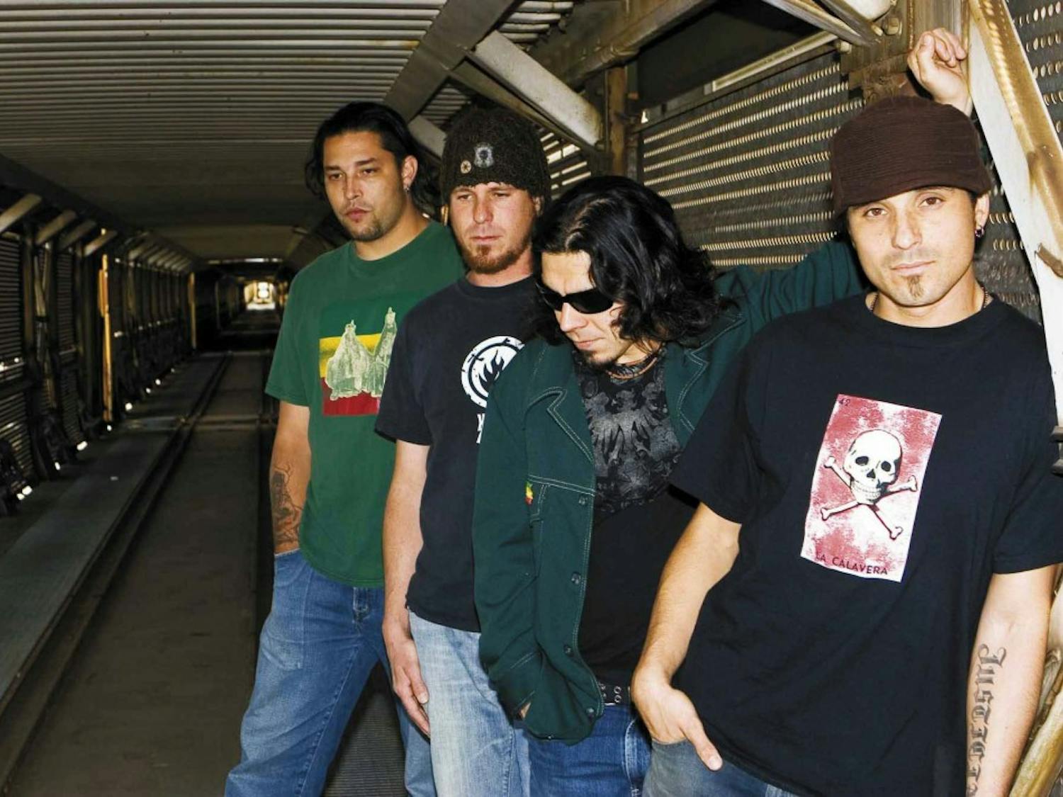 Latin alternative band Stoic Frame features, from left, guitarist Glenn Benavidez, bassist Todd Sanchez, drummer Matias Pizarro and vocalist Keith Sanchez.
