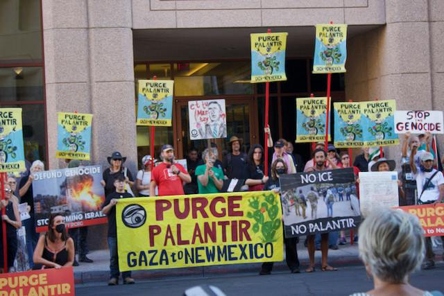 PHOTO STORY: 'Purge Palantir' rally calls on state leaders to refuse campaign contributions  