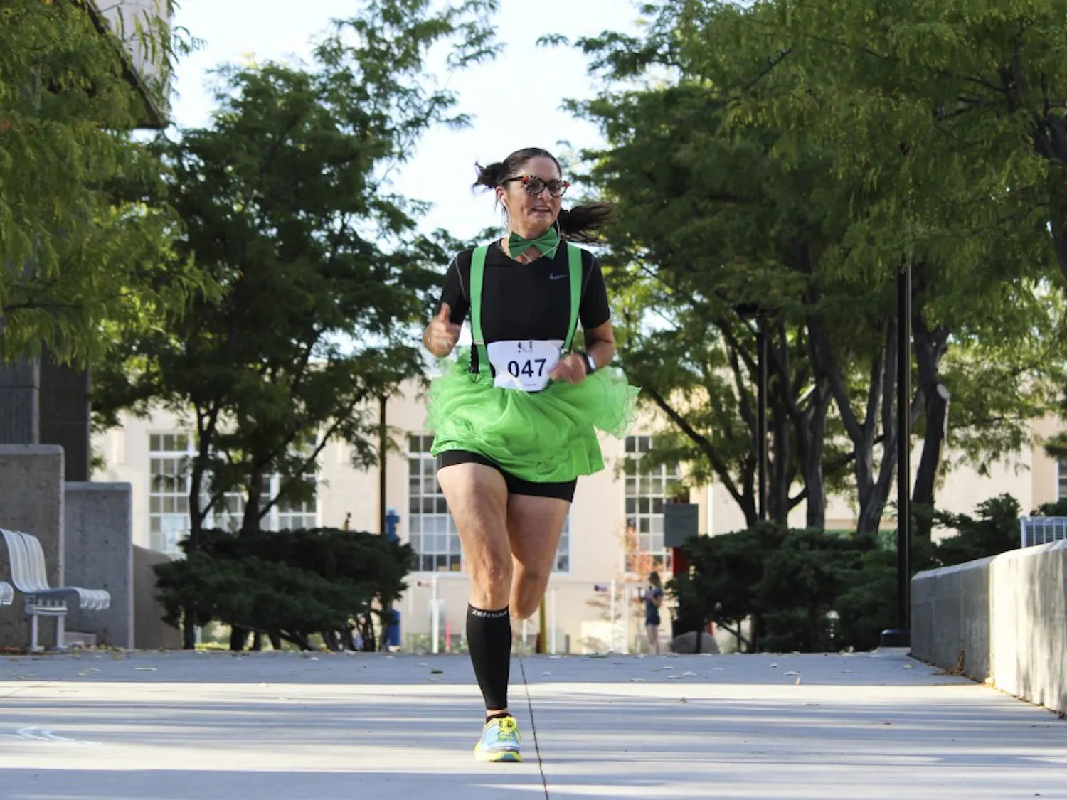 Yvette Vigil participates in the Run Nerds Run! 5k event Saturday, Sept. 10, 2016 at UNM. The annual run was organized to benefit student scholarships for the University of New Mexico School of Engineering.