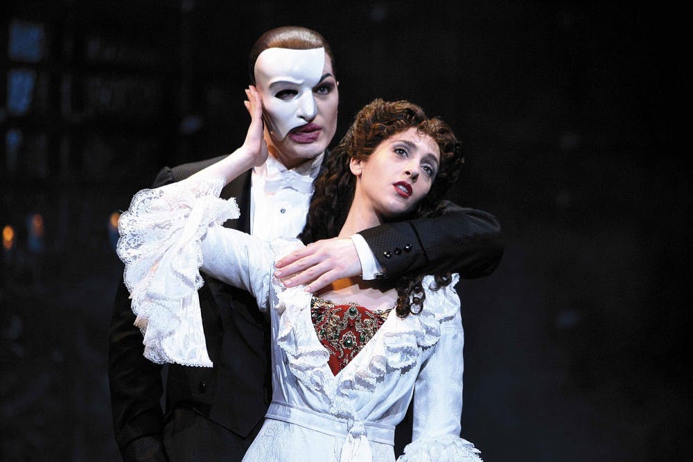 John Cudia and Marni Raab in the third national touring production of Andrew Lloyd Webber's "Phantom of the Opera," directed by Harold Prince.