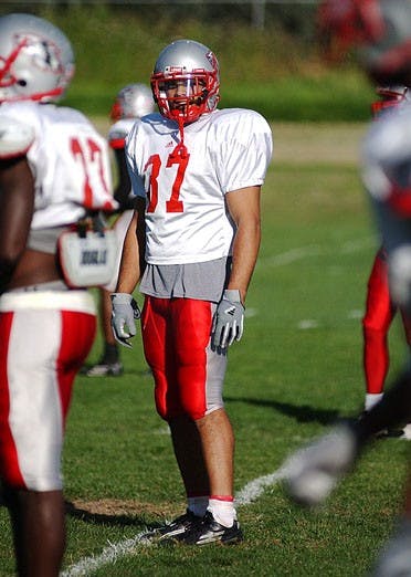 Former Lobo defensive back Josh Bazinet, center, will work as a broadcaster for UNM football games alongside play-by-play announcer Scott Galetti. 