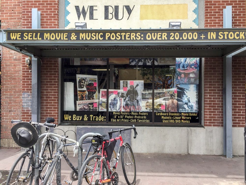 Louie’s Rock n’ Reels store is a popular Albuquerque movie and music poster store. Louie’s Rock n’ Reels is located on Harvard St. across UNM.
