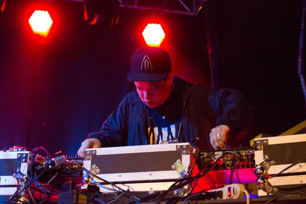 Kid Koala performing with Deltron 3030 at Somos Music Festival in downtown Albuquerque,  Sept. 23, 2017