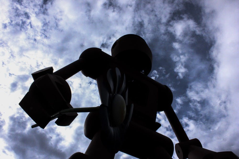 Christian Ristow’s sculpture “Becoming Human” stands outside of Meow Wolf in Santa Fe, NM.