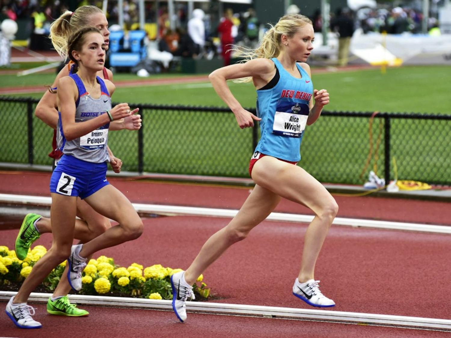 Redshirt junior Alice Wright competes at in the Outdoor Track and Field Championship in Eugene, Oregon.