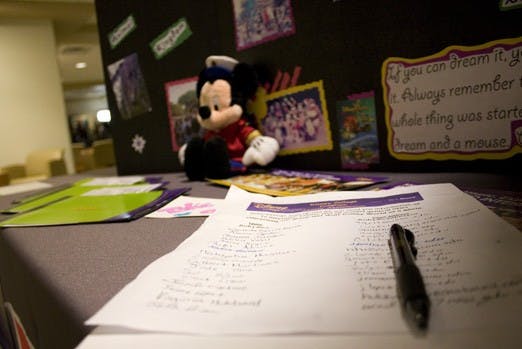 Disney representatives will be in the SUB all week to recruit students interested in internships with the company.