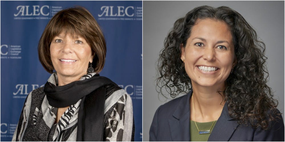 Yvette Herrell (left) and Xotchitl Torres Small (right) are the lead candidates for the CD-2 election. The seat is currently held by Republican Steve Pearce.