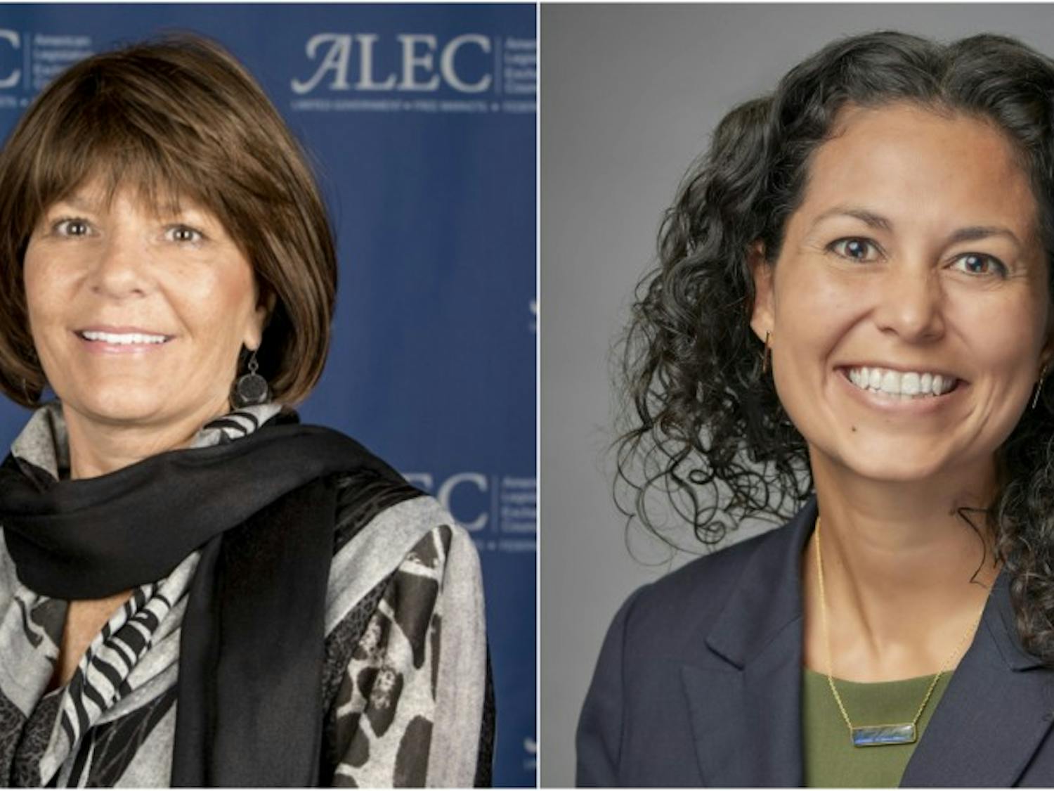 Yvette Herrell (left) and Xotchitl Torres Small (right) are the lead candidates for the CD-2 election. The seat is currently held by Republican Steve Pearce.
