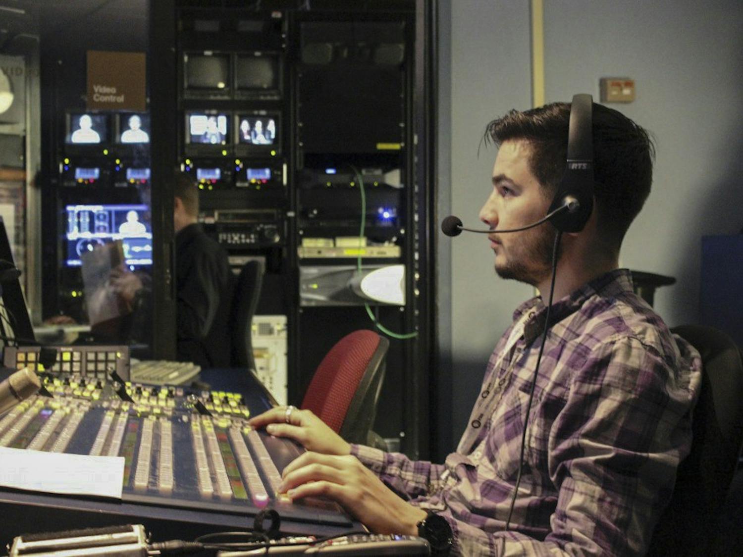 A Student Works at KNME.