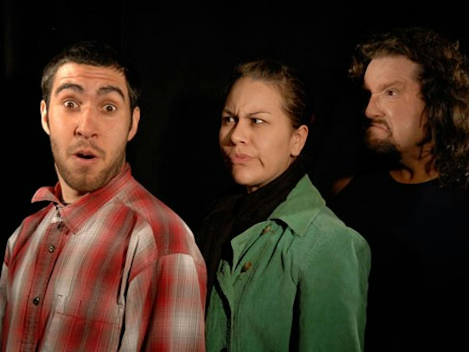 Barney Lopez, left, and Magdelene Gallegos star in "Panic," written by Don Garcia.