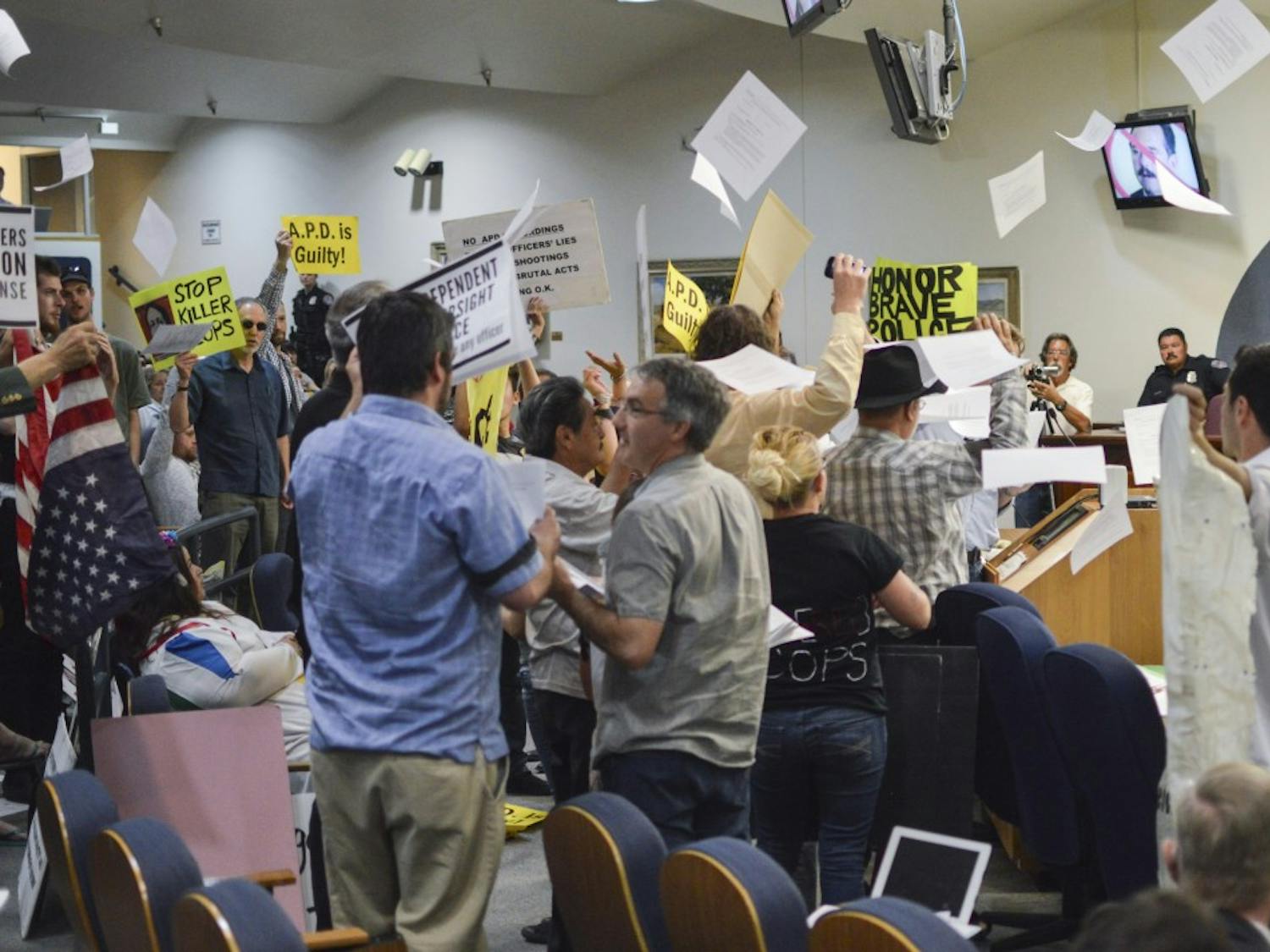 Protesters Take Over City Council