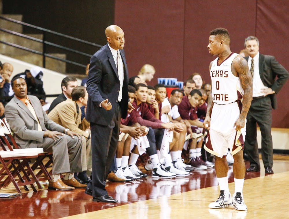 Terrence Rencher, seen here in a photo from a Texas State basketball game, has been hired as an assistant coach for the New Mexico mens basketball team. 