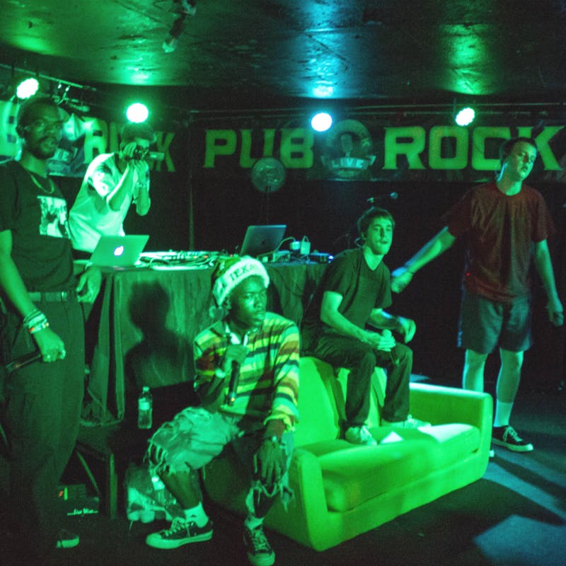 Brockhampton, from left to right: Ameer Vann, Romil Hemnani, Merlyn Wood, Matt Champion, JOBA