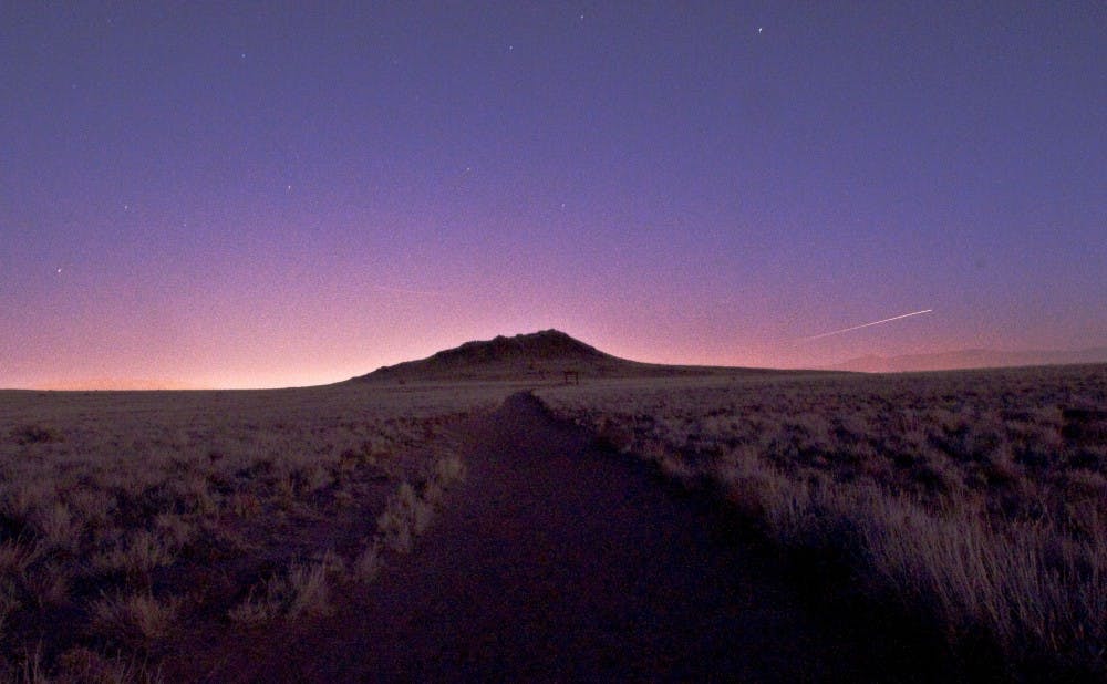 	The Albuquerque Volcanoes during sunset on Monday.