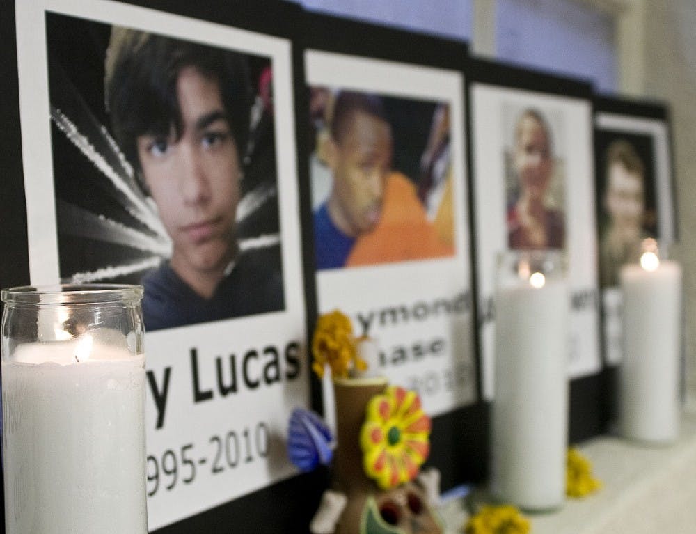 	The gallery, inside the UNM LGBTQ Resource Center, showcases work by LGBTQ student artists.