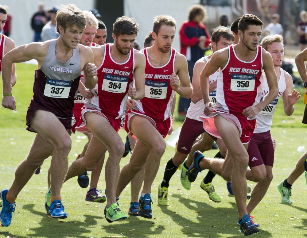 The UNM cross country team takes off during last year’s NCAA Mountain Region Championships. In this year’s Mountain Region Championships, the Lobos will be running for a bid in the NCAA Division I Cross Country Tournament.