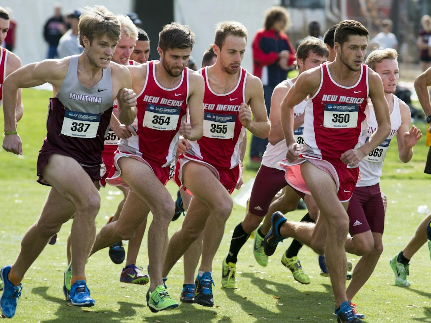 The UNM cross country team takes off during last year’s NCAA Mountain Region Championships. In this year’s Mountain Region Championships, the Lobos will be running for a bid in the NCAA Division I Cross Country Tournament.