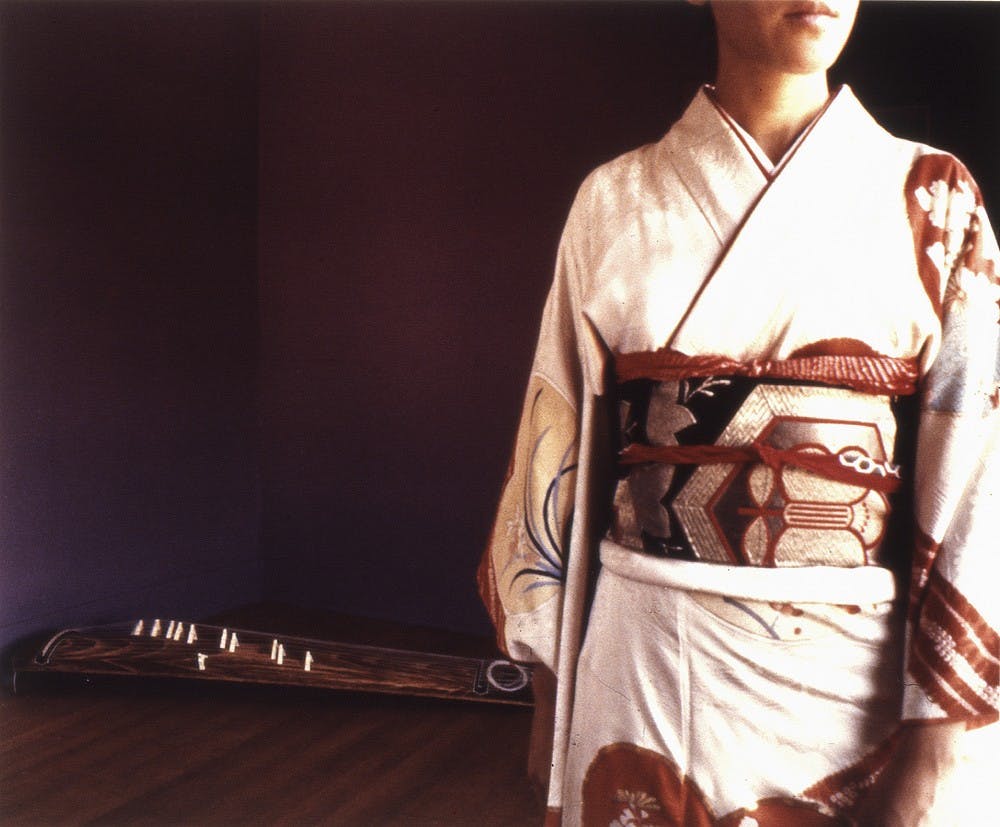 Photo by Patrick Nagatani, titled “Chroma Room (purple),” 1977 chromogenic print (Kodak Ektacolor), 11 X 14Photo Courtesy of Patrick Nagatani website