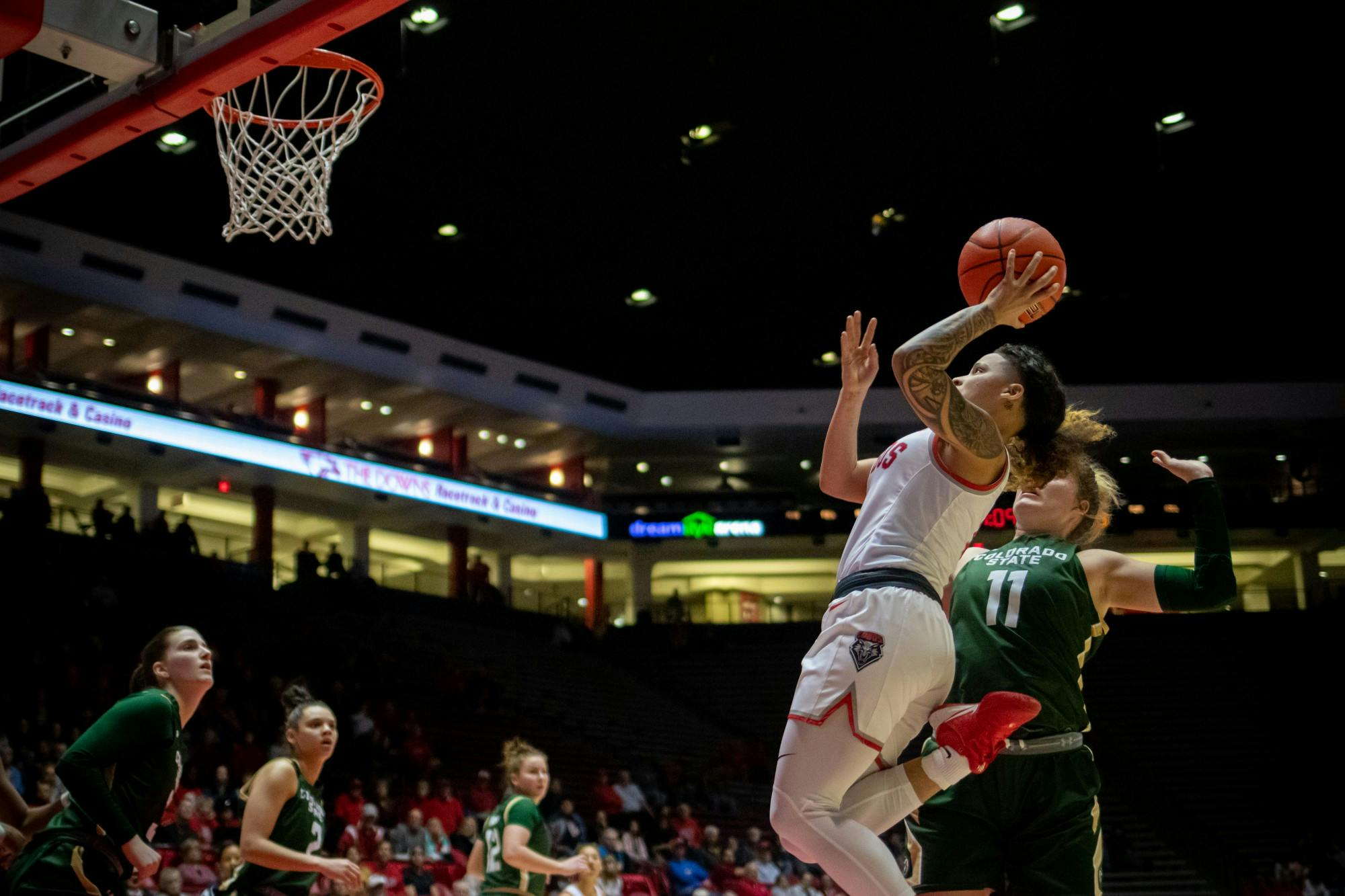 Lobo freshman point guard Corina Carter x Colorado State