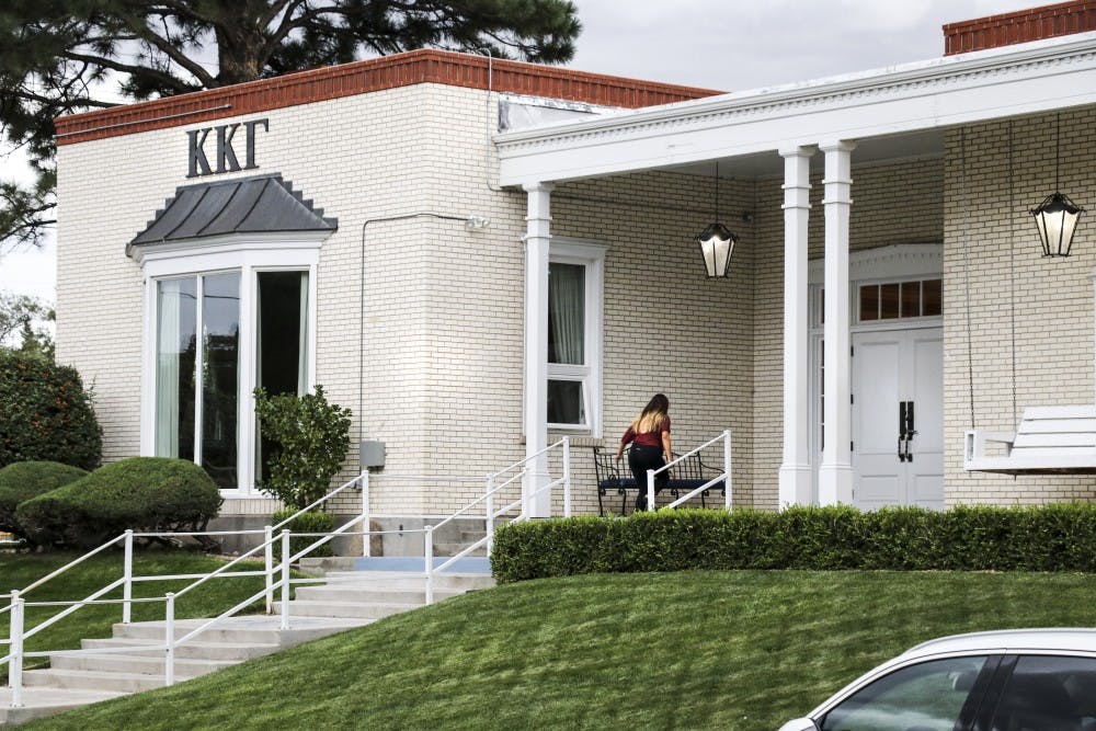 The Kappa Kappa Gamma house off of University Boulevard stays busy on the afternoon of Sept. 19, 2018. Kappa Kappa Gamma is in the midst of allegations that members of the sorority used "racial remarks"&nbsp;during an anxiety workshop.