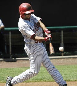 Lobo shortstop Ryan Barba stepped up to the plate five times and had two hits during Tuesday's 13-3 win against the University of Arizona at Isotopes Park.