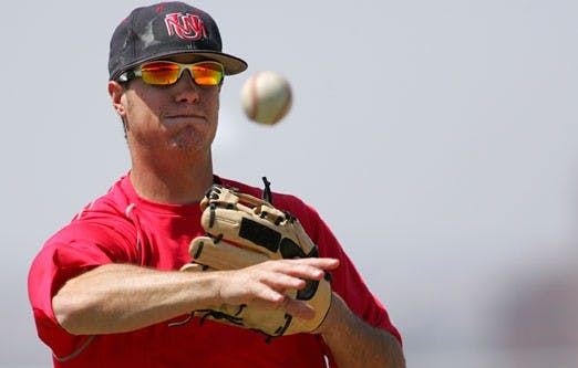 UNM's Dane Hamilton fields a ball during practice Thursday. The Lobos host No. 11 UC-Irvine for a three-game series starting Friday. 