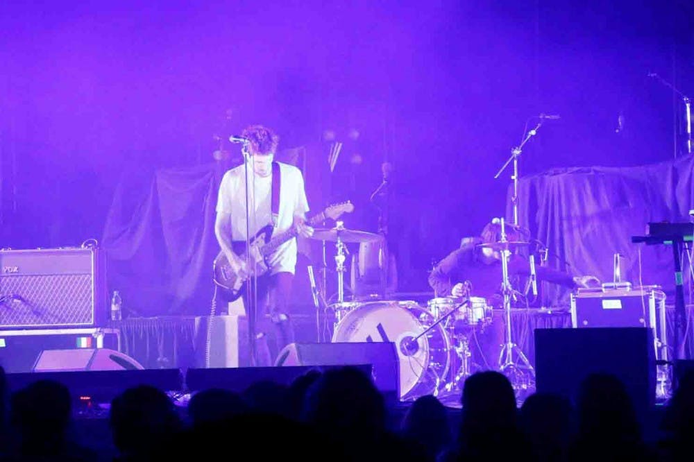 Ryan Daly performs alongside the Parade of Lights band in the Kiva Auditorium at the Albuquerque Convention center on Tuesday, Feb. 2, 2016. Ryan Daly is the lead vocalist and guitarist for Parade of Lights.