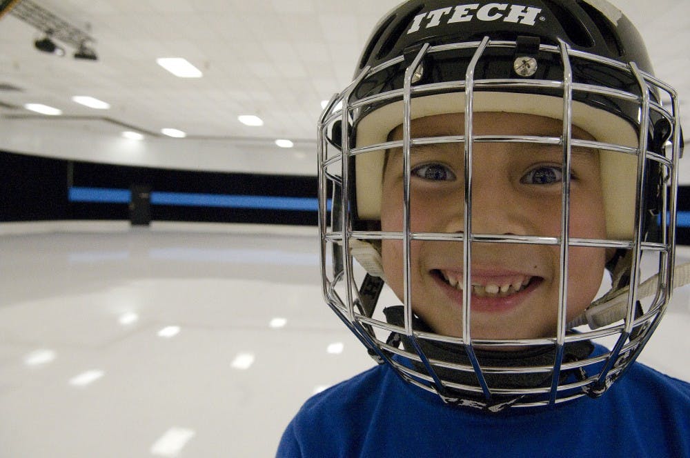 	Christopher Willey skates at Roller Skate City on Monday. The rink opened last weekend.