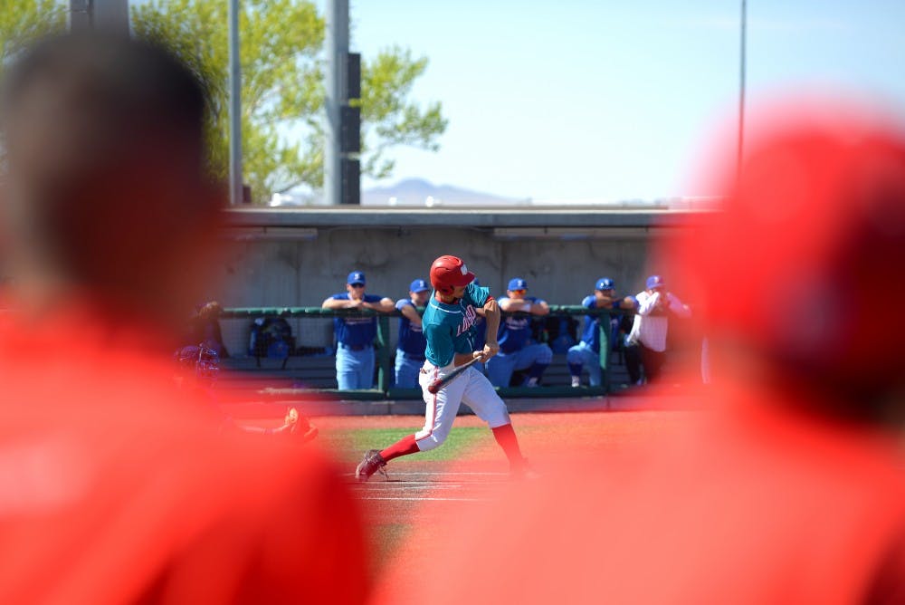 Senior Dalton Bowers bats against the San Jose State Spartans on Sunday afternoon at the Santa Ana field. The Lobos beat the Spartans 11-1.