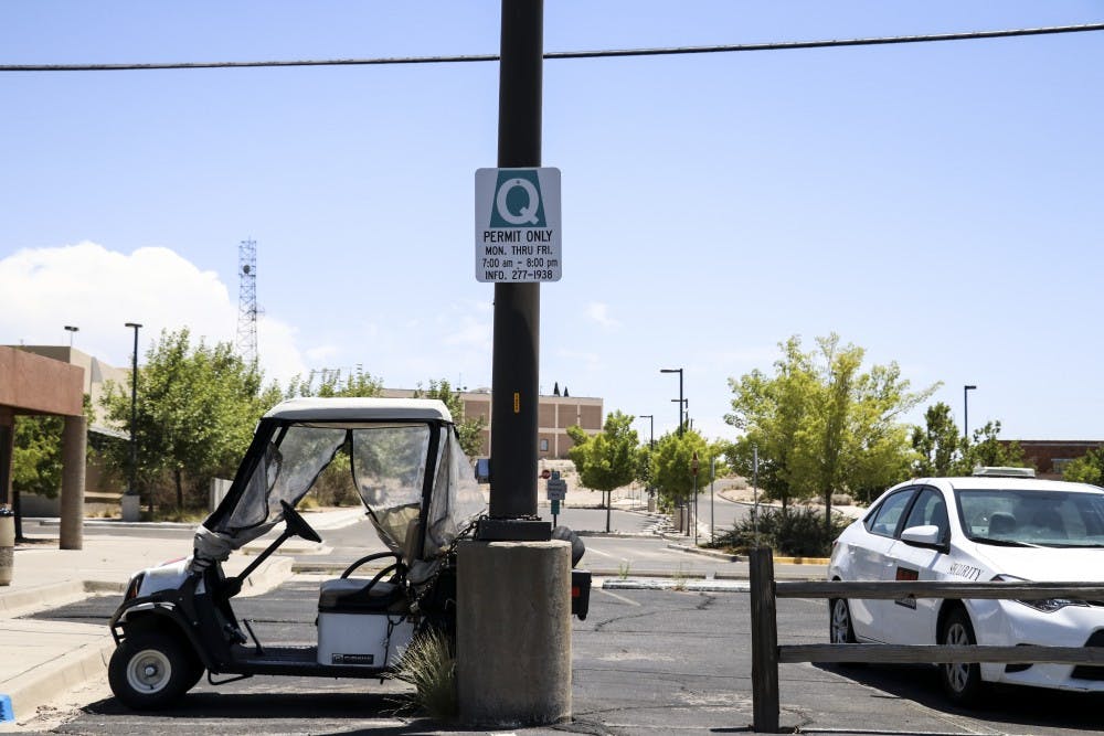 Construction on Q Lot off of University has started and will be continuing in sections.