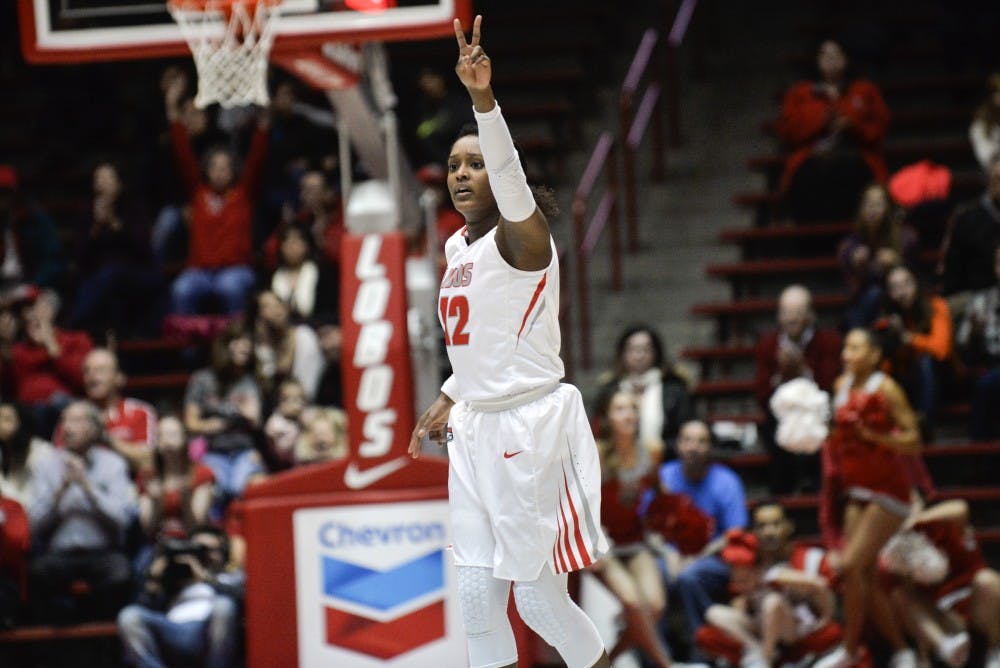 Senior guard Bryce Owens calls out a play against UNLV Wednesday, Jan. 13, 2016 at WisePies Arena.