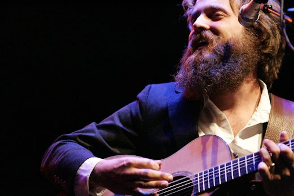 Sam Beam of Iron and Wine. The band played at Popejoy Hall on Tuesday night. 