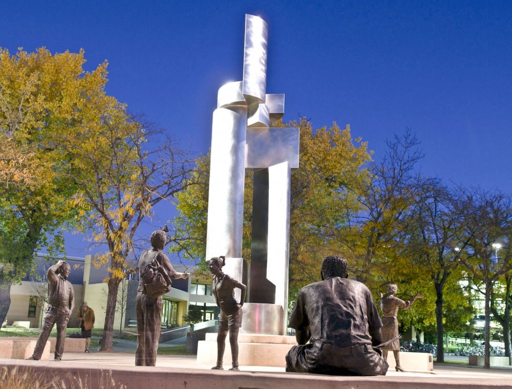 	Betty Sabo and Gary Beals designed the exhibit, “Modern Art,” to provoke conversation about the strange nature of abstract art.
