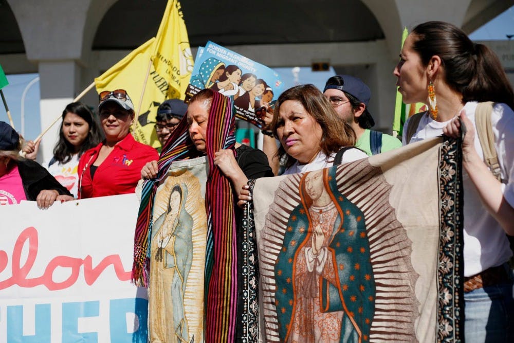 Activists fight for immigrant rights at the border of the United States and Mexico near Sunland Park, New Mexico.