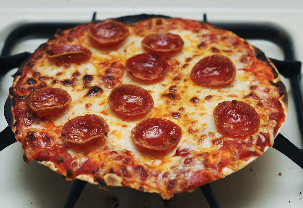 	Tortilla pizza is a cheap and quick idea for pizza lovers.