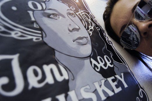 Artist Quip at Cirq Art Gallery at 712 Central Ave. S.E. on Tuesday.