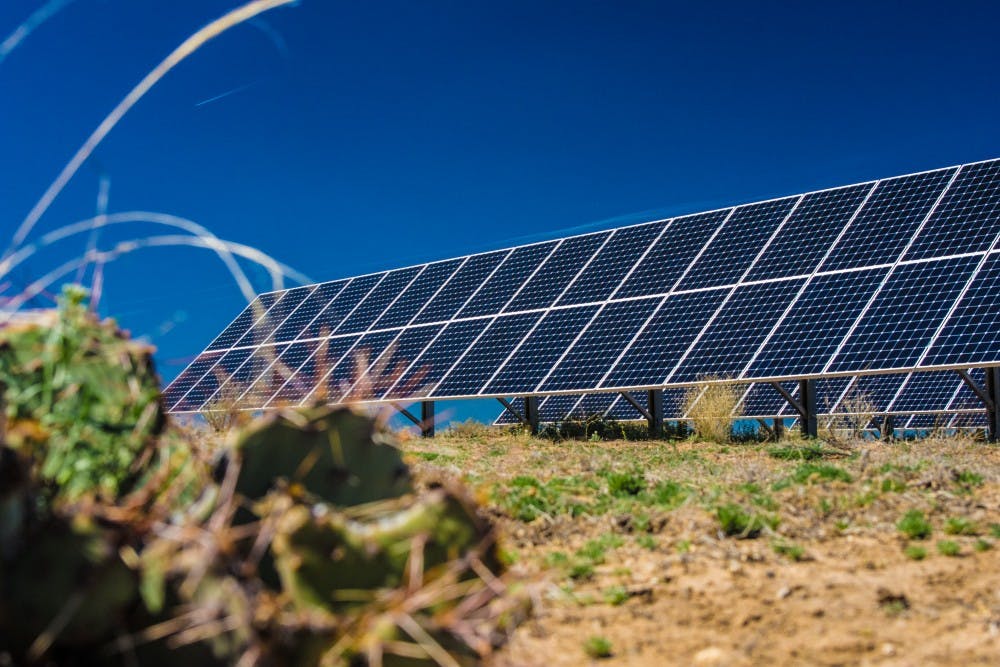 A solar panel field installed at the Norbertine community of Santa Maria de LA Vid Abbey, located in the South valley, provides energy for several facilities on the campus. The solar field was dedicated "Pope Francis Solar Field", in response to an encyclical he wrote in 2015 titled "Laudato Si'"  or "On Care for Our Common Home," addressed a universal concern to develop sustainable alternatives to humanity's imprint on their environment.