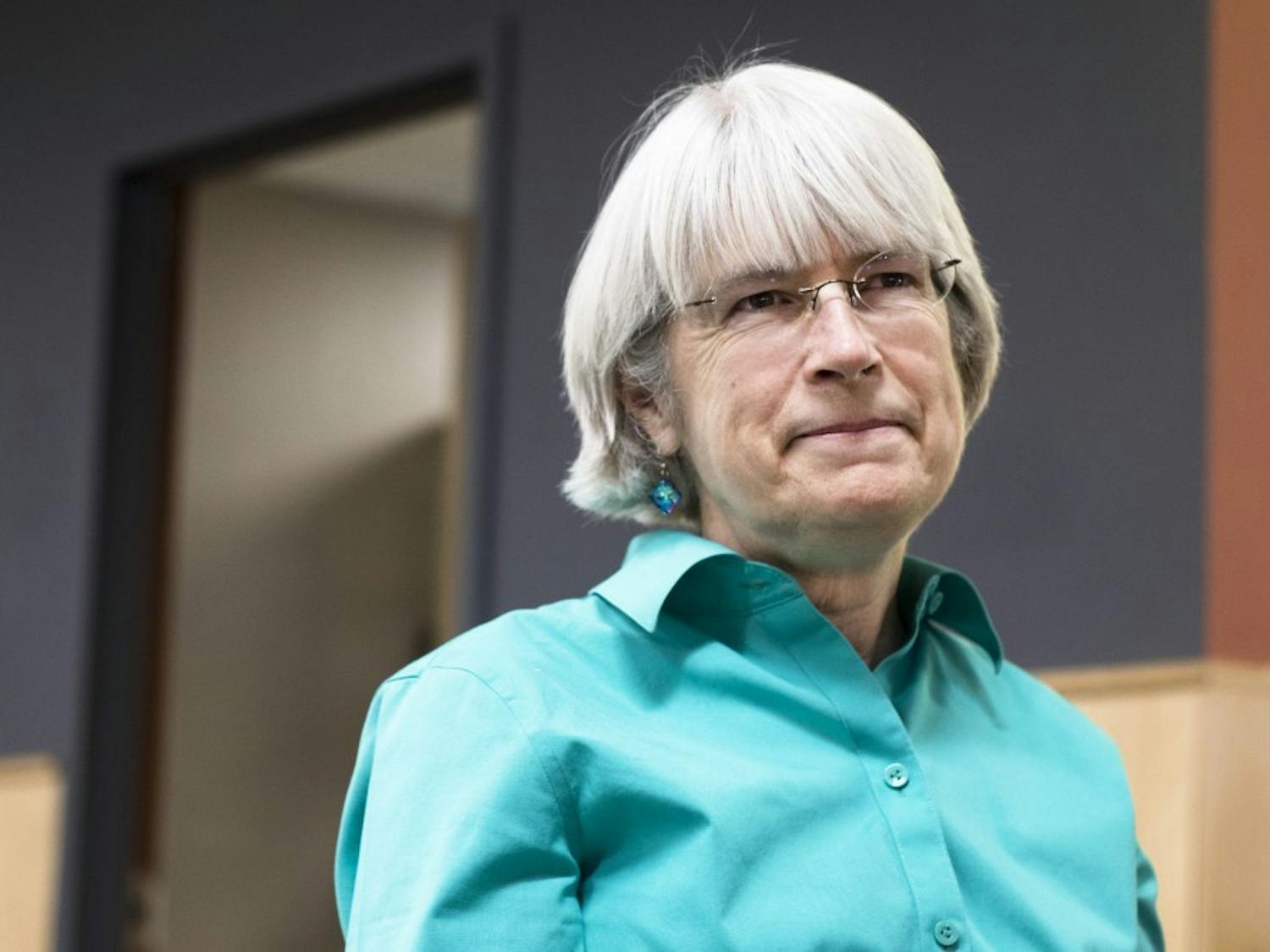 	Patricia Crown, a Distinguished Professor of Anthropology, discusses her archaeological research on Thursday. Crown was elected to membership in the National Academy of Sciences in April.